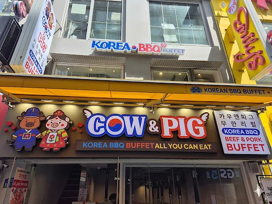 COW&PIG Myeongdong Korean bbq Restaurants | Myeongdong kbbq All you can eat | 明洞 サムギョプサル 明洞美食 明洞烤肉 明洞牛肉 명동맛집 카우엔피그 무한리필 명동점